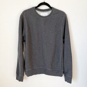 Mott & Bow The French Terry Sweatshirt Hooper Charcoal Gray Large Cotton Peru